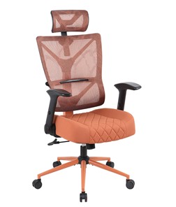 Кресло компьютерное CHAIRMAN CH566 сетчатый акрил оранжевый / полиэстер оранжевый в Чите