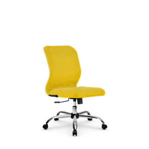 Кресло компьютерное SU-Mr-4/подл.000/осн.003 желтый в Чите