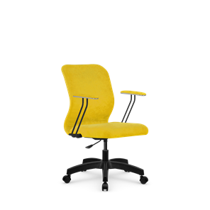Кресло компьютерное SU-Mr-4/подл.079/осн.005 желтый в Чите