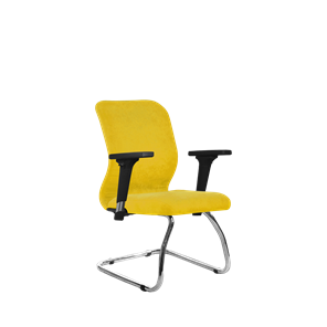 Кресло офисное SU-Mr-4/подл.200/осн.007 желтый в Чите