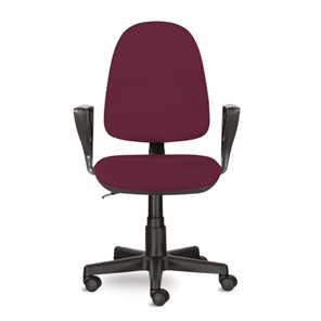 Компьютерное кресло Brabix Prestige Ergo MG-311 (регулируемая эргономичная спинка, ткань, бордовое) 532422 в Чите