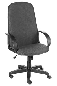 Кресло компьютерное ДамОфис Амбасадор JP15/1 серый ромбик в Чите