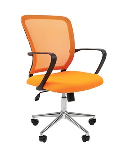 Кресло CHAIRMAN 698 CHROME new Сетка TW-66 (оранжевый) в Чите