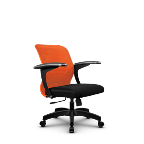 Офисное кресло SU-M-4/подл.160/осн.001, Оранжевый/Черный в Чите