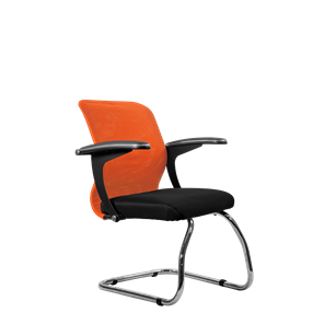 Офисный стул SU-M-4/подл.160/осн.007, Оранжевый/Черный в Чите