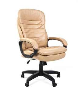 Офисное кресло CHAIRMAN 795 LT, экокожа, цвет бежевый в Чите