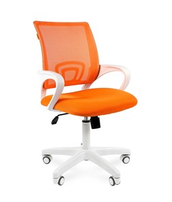 Офисное кресло CHAIRMAN 696 white, ткань, цвет оранжевый в Чите
