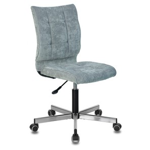 Компьютерное кресло Brabix Stream MG-314 (без подлокотников, пятилучие серебристое, ткань, серо-голубое) 532395 в Чите