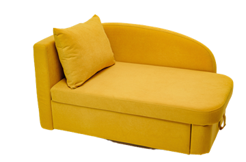 Мягкий диван левый Тедди желтый в Чите