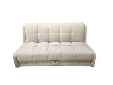 Прямой диван Аккордеон-Кровать 1,55 с каретной утяжкой, клетка (НПБ) в Чите