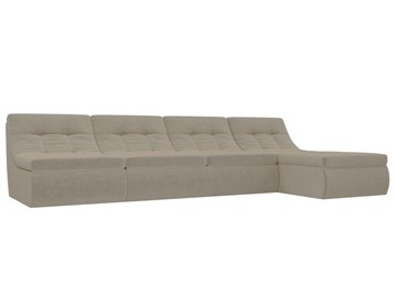Модульный раскладной диван Холидей, Бежевый (микровельвет) в Чите