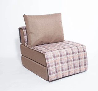 Кресло бескаркасное Харви, коричневый - квадро беж в Чите