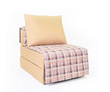 Бескаркасное кресло-кровать Харви, песочный-квадро беж в Чите