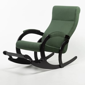 Кресло-качалка в гостиную Марсель, ткань Amigo Green 33-Т-AG в Чите