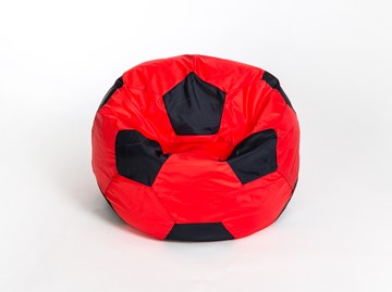 Кресло-мешок Мяч большой, красно-черный в Чите