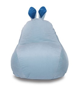 Кресло-мешок Зайка (короткие уши), голубой в Чите