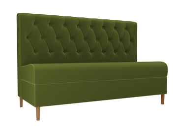 Кухонный прямой диван Бремен, Зеленый (микровельвет) в Чите