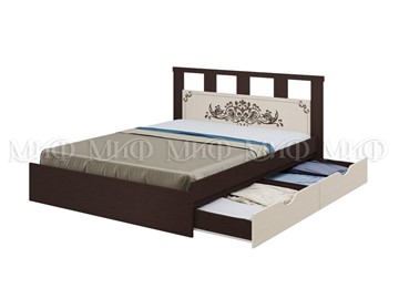 Кровать спальная Жасмин 1600 с ящиками в Чите