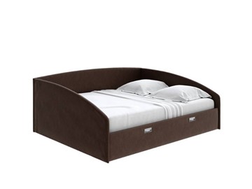Спальная кровать Bono 160х200, Рогожка (Levis 37 Шоколад) в Чите