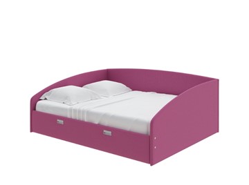 Кровать спальная Bono 160х200, Рогожка (Savana Berry) в Чите