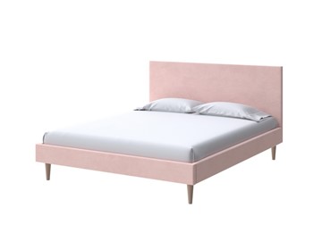 Кровать 2-спальная Claro 160х200, Велюр (Ultra Розовый мусс) в Чите