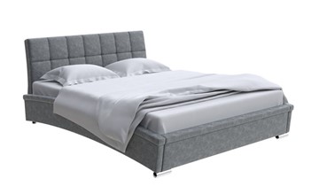 Кровать двуспальная Орматек Corso-1L 160x200, Велюр (Gratta 4 Серый космос) в Чите