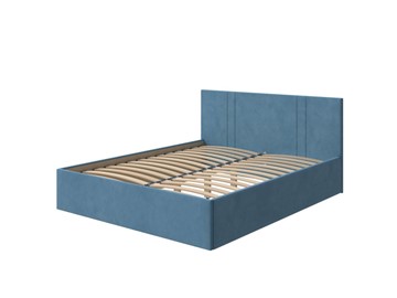 Кровать двуспальная Helix Plus 180х200, Велюр (Monopoly Прованский синий (792)) в Чите