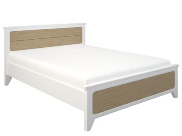 2-спальная кровать Боринское Соня 1400, Белый/Дуб в Чите