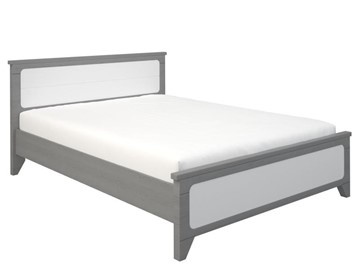 Кровать 2-спальная Боринское Соня 1400, Серый/Белый в Чите