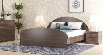 Кровать полутороспальная Валенсия, 140х200 с основанием, венге в Чите