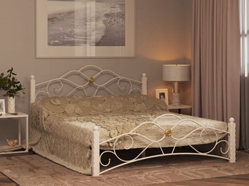Кровать двуспальная Гарда 3, 160х200, белая в Чите