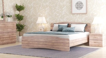 Кровать Лира, 160х200 с основанием, сонома в Чите