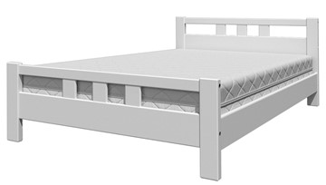 Полутороспальная кровать Вероника-2 (Белый Античный) 140х200 в Чите