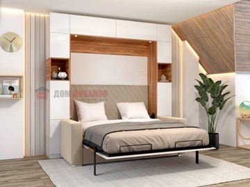 Кровать-шкаф с диваном DetalMaster Аделина 1400х2000 в Чите