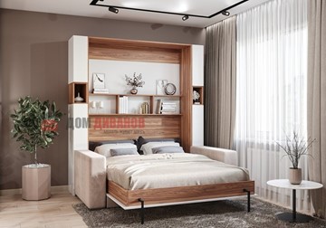 Кровать-шкаф с диваном DetalMaster Добрава, 1600х2000 в Чите
