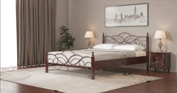 Двуспальная кровать СВ-Стиль Марго 160*200 с основанием в Чите