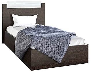 Спальная кровать Эко 900 ЛДСП, Венге/Сосна в Чите