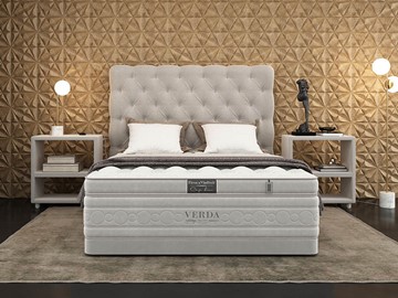 Кровать спальная Cloud Compact/Basement 180х200, Флок (Велсофт Серый) в Чите