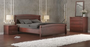 Спальная кровать СВ-Стиль Магнат 140*190 с основанием в Чите