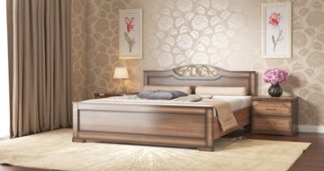 Кровать полутороспальная СВ-Стиль Жасмин 140*195 с основанием в Чите