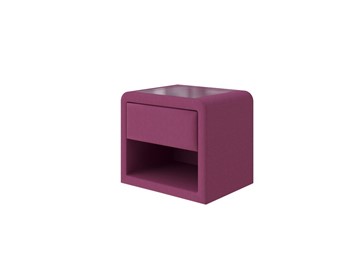 Прикроватная тумба Cube 52х41, Рогожка (Savana Berry (фиолетовый)) в Чите
