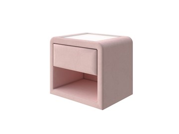 Прикроватная тумба Cube 52х41, Велюр (Ultra Розовый мусс) в Чите
