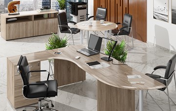 Мебель для персонала Wave 2, рабочий стол и конференц-стол в Чите