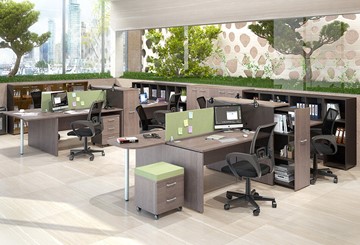 Офисный набор мебели Xten для двух сотрудников с тумбочками в Чите