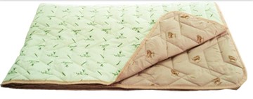 Одеяло «Зима-Лето», ткань: тик, материалы: бамбук/верблюжья шерсть в Чите