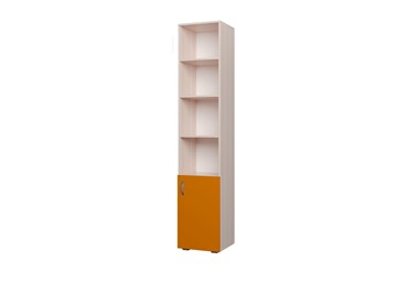 Детский шкаф 400 1Д Млечный дуб, Оранжевый в Чите