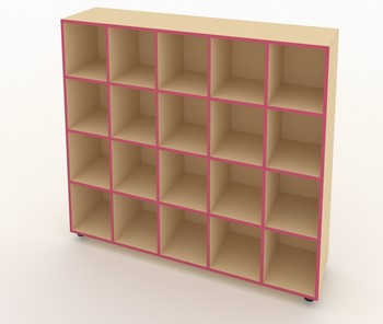 Шкаф для горшков ШГН-20 кромка розовая в Чите