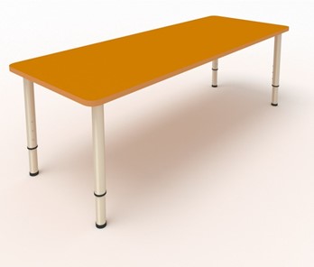 Стол детский 2-местный  (по одну сторону столешн.) СДО-2 (0-3) оранжевый в Чите