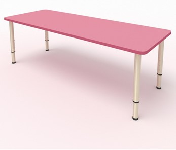 Стол для детей 2-местный  (по одну сторону столешн.) СДО-2 (0-3) розовый в Чите