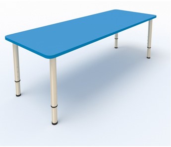 Стол для детей 2-местный  (по одну сторону столешн.) СДО-2 (0-3) синий в Чите